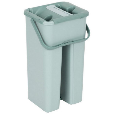 Швабра для пола с насадкой из микрофибры и ведром Clean hands РЫЖИЙ КОТ 310459-2