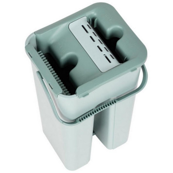 Швабра для пола с насадкой из микрофибры и ведром Clean hands РЫЖИЙ КОТ 310459-3