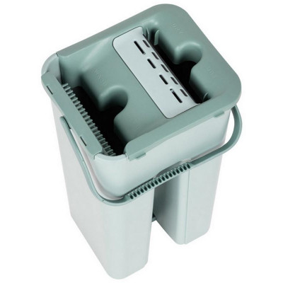 Швабра для пола с насадкой из микрофибры и ведром Clean hands РЫЖИЙ КОТ 310459-3