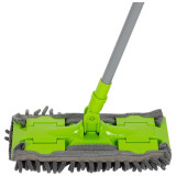 Швабра для пола с насадкой из микрофибры CLAMP на защелках РЫЖИЙ КОТ 310460