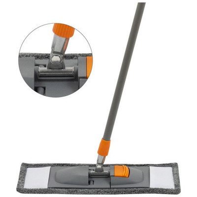 Швабра для пола с насадкой из микрофибры Mop Blesk РЫЖИЙ КОТ 310480-4