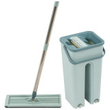 Швабра для пола с насадкой из микрофибры и ведром Clean hands beige РЫЖИЙ КОТ 310486