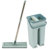 Швабра для пола с насадкой из микрофибры и ведром Clean hands beige РЫЖИЙ КОТ 310486