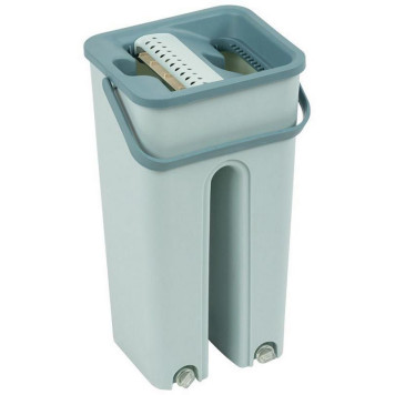 Швабра для пола с насадкой из микрофибры и ведром Clean hands beige РЫЖИЙ КОТ 310486-2