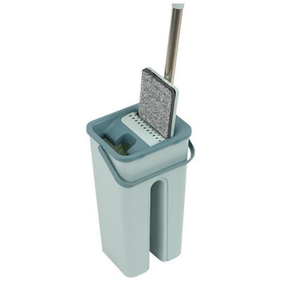 Швабра для пола с насадкой из микрофибры и ведром Clean hands beige РЫЖИЙ КОТ 310486-5