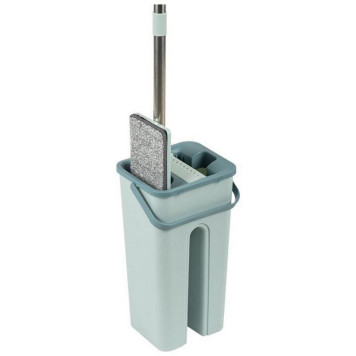 Швабра для пола с насадкой из микрофибры и ведром Clean hands beige РЫЖИЙ КОТ 310486-6