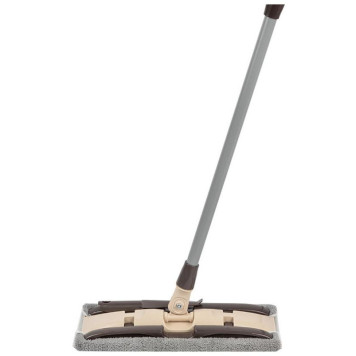 Швабра для пола с насадкой из микрофибры с зажимным механизмом РЫЖИЙ КОТ 310501