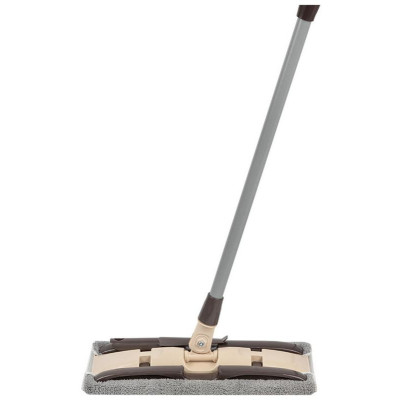 Швабра для пола с насадкой из микрофибры с зажимным механизмом РЫЖИЙ КОТ 310501