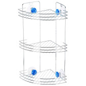 Полка угловая трехьярусная 'Бриллиант синий' W2672C РЫЖИЙ КОТ 310779