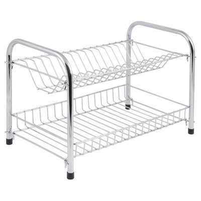 Сушилка для посуды двухуровневая W3856E Рыжий кот 310859