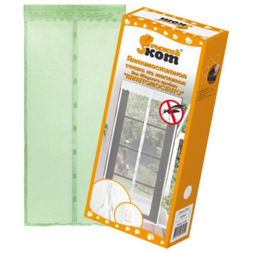 Сетка антимоскитная на магнитах ' Капутомоскито' KM-G (100x210см, зеленый) РЫЖИЙ КОТ 311252-1