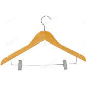 Вешалка-плечики дерево с клипсами Рыжий кот 311306