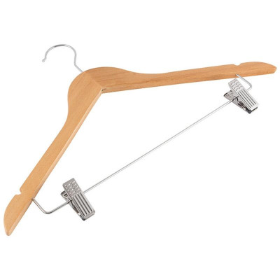 Вешалка-плечики дерево с клипсами Рыжий кот 311306-3