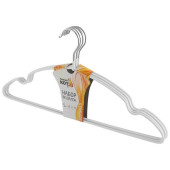 Набор вешалок с ПВХ покрытием 5шт цвет белый РЫЖИЙ КОТ 311380