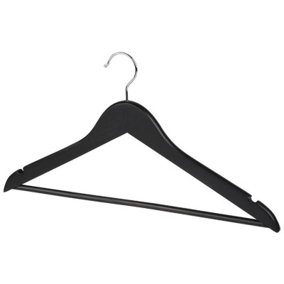 Вешалка-плечики дерево набор 5шт Рыжий кот 311381 черн.-2