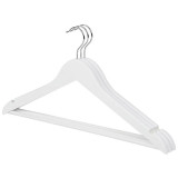 Вешалка-плечики дерево набор 3шт Рыжий кот 311387 белый