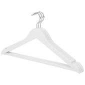 Вешалка-плечики дерево набор 3шт Рыжий кот 311387 белый