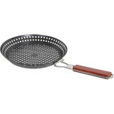 Решетка для барбекю Fry-3073 круглая с деревянной ручкой, 30.5х4см РЫЖИЙ КОТ 999665