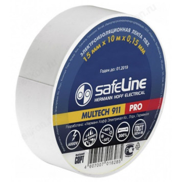 Изолента Safeline 15/10 белая