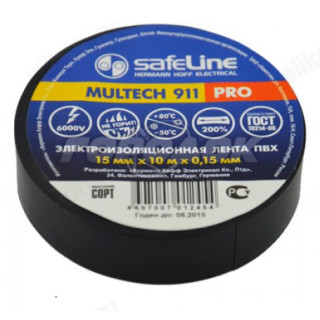 Изолента Safeline 15/10 черная
