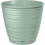 Горшок для цветов SAFFRON 1,5л поддон светло-зеленый 221610117/03