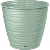 Горшок для цветов SAFFRON 1,5л поддон светло-зеленый 221610117/03