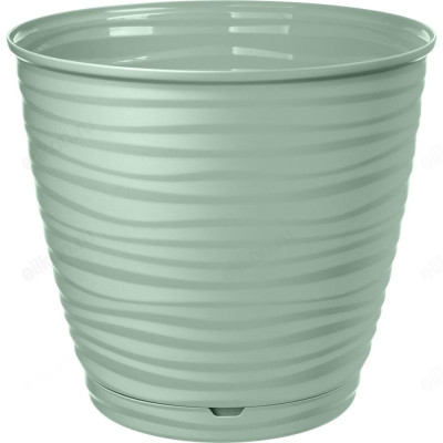 Горшок для цветов SAFFRON 1,5л поддон светло-зеленый 221610117/03