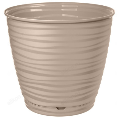 Горшок для цветов SAFFRON 2,6л поддон бежевый 221610227/01