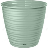 Горшок для цветов SAFFRON 5,4л поддон светло-зеленый 221610317/03