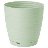 Горшок для цветов SAFFRON 9,1л поддон светло-зеленый 221610417/03