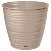 Горшок для цветов SAFFRON 9,1л поддон бежевый 221610427/01
