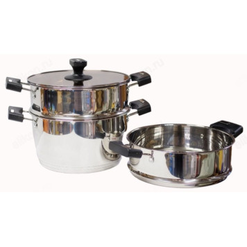 Мантоварка стальная SAKURA SA-741 8,5л +сетка SA-SL01 4л-2