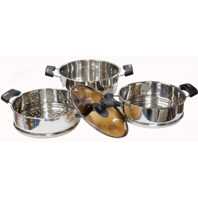 Мантоварка стальная SAKURA SA-741 8,5л +сетка SA-SL01 4л-4