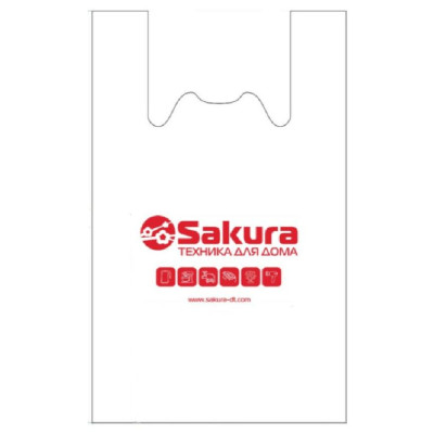 Пакет майка 54*35 20мкм (50шт в упак) SAKURA Пакет майкаSakura 54*35 у