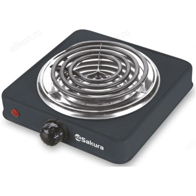 Плита SAKURA ПЭ-08В 1500Вт (1 спир.конф) черн-1