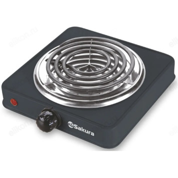 Плита SAKURA ПЭ-08В 1500Вт (1 спир.конф) черн