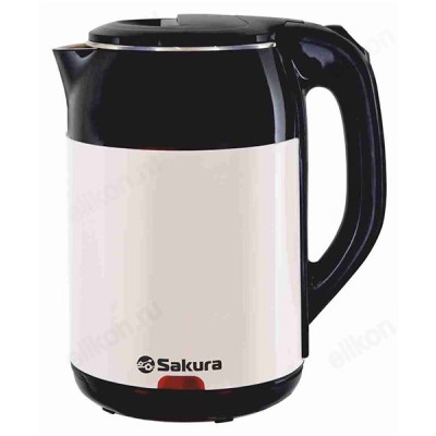 Чайник металлический SAKURA SA-2168BW дв.стенки-1