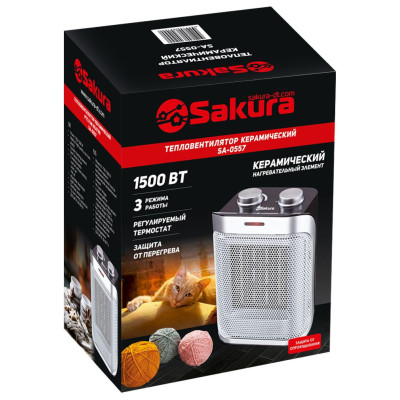 Тепловентилятор керамический Sakura SA-0557, 1500 Вт-2