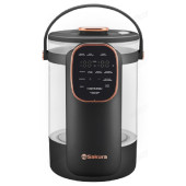 Термопот SAKURA Premium SA-1375BK 3л стекло LCD сенсор