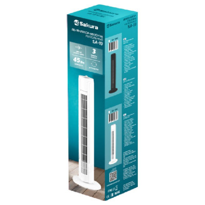 Вентилятор колонна SAKURA SA-19W бел-2