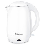 Чайник электр (1.8) бел д SAKURA SA-2157W
