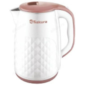 Чайник металлический SAKURA SA-2165WB (2,5л) бел/беж