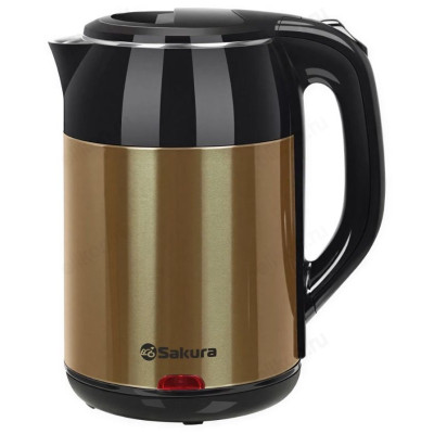 Чайник SAKURA SA-2168MGL 1,8л черн/коричн мет