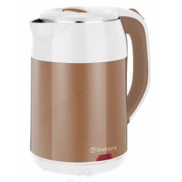 Чайник металлический SAKURA SA-2168WBR дв.стенки