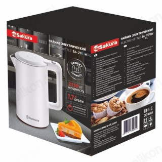 Чайник металлический SAKURA SA-2170W 1,7л дв.стен-1