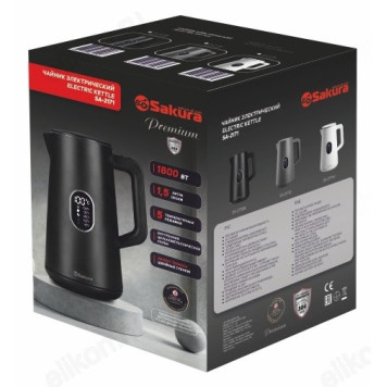 Чайник металлический SAKURA SA-2171G 1,5л выборt* ЖКдисп-1