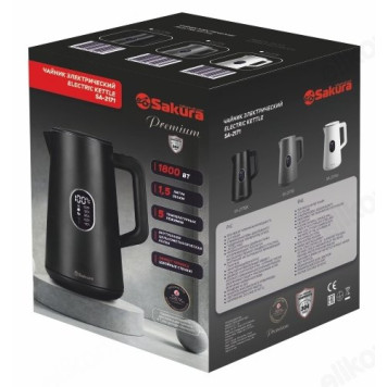Чайник металлический SAKURA SA-2171W 1,5л выбор t* ЖКдисп-1