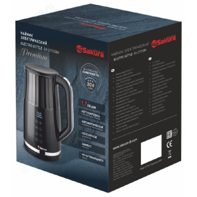 Чайник металлический SAKURA SA-2173DBK 1,7л-1