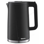 Чайник металлический SAKURA SA-2174BK (1,7л) черн.