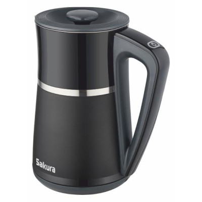Чайник электр (1.7) Premium нерж двухсл темп реж LED дисплей SAKURA SA-2175DBK